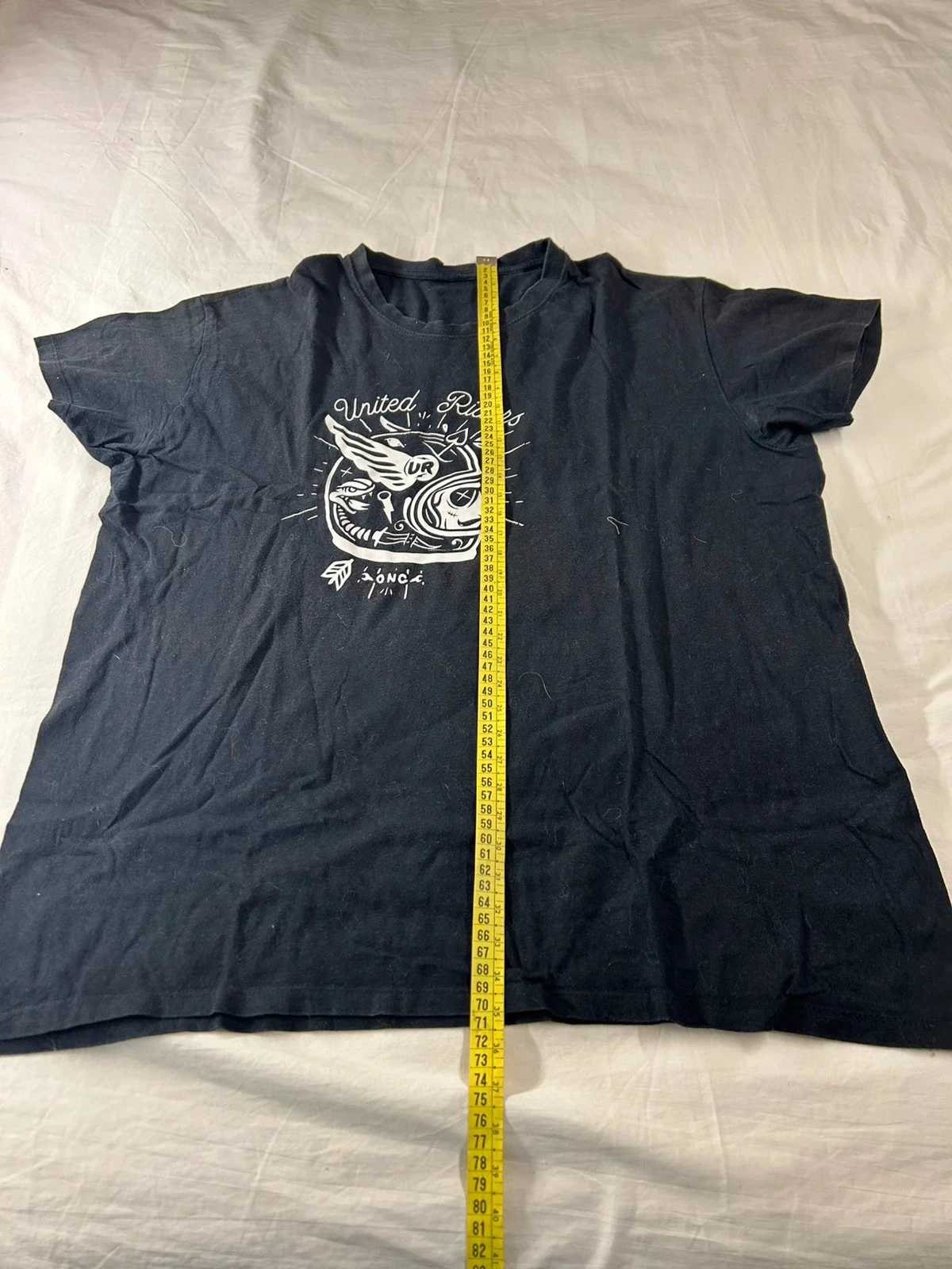 Zwart T-shirt met vintage United Riders print – photo 5